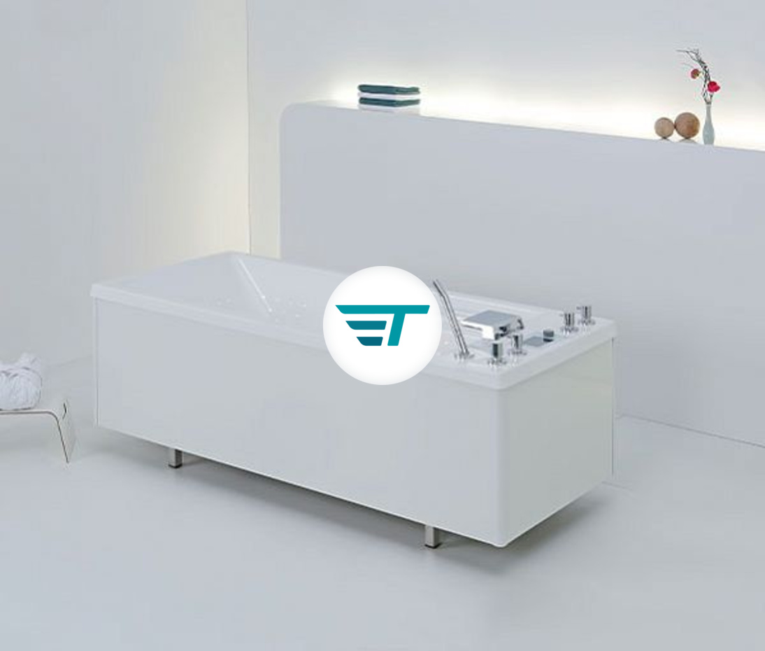 LUXURY Модель 1.5-1F — Гидромассажная ванна для автоматического вихревого и воздушно-вихревого массажа