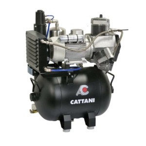 Компрессор Cattani для cad/cam систем 165 л/мин при 8 атмосфер, ресивер 45 л.